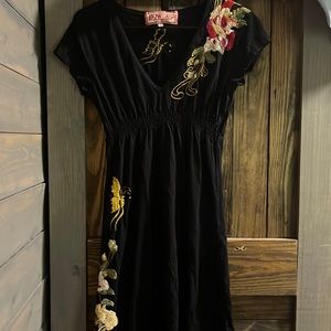 Johnny was knee length dress